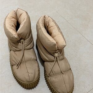 Mango Women's Tan Winter Boots